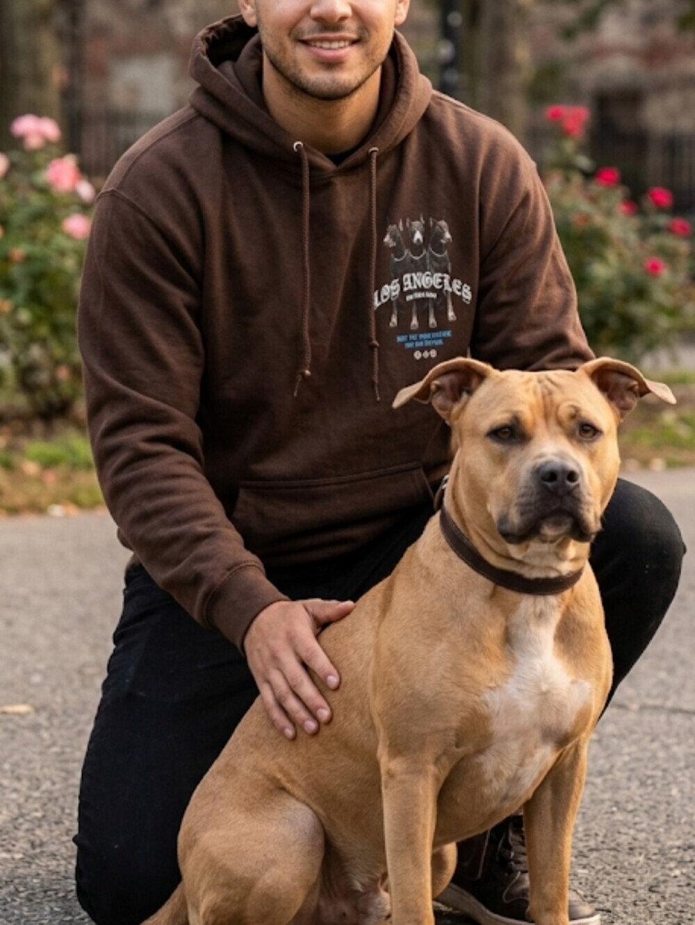 Popular Poison Los Angeles Self Made Club Dobermann Brown Hoodie Size Medium New